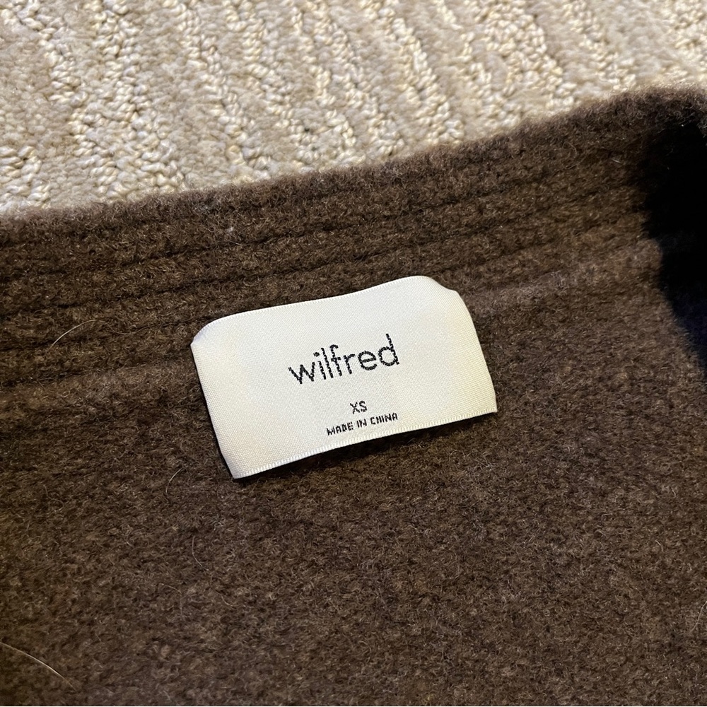 Wilfred Brown Wool Cardigan - Picture 2 of 3